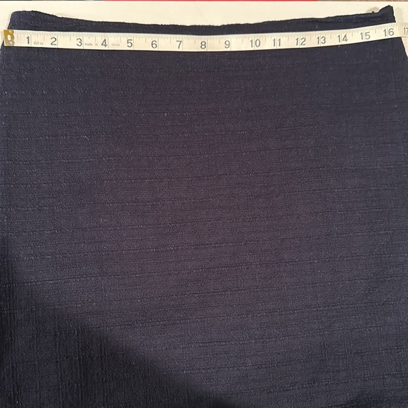 Talbots Womens Pencil Skirt SZ 8 Navy Blue Sequin Fringe Embellished Knee Length - Picture 8 of 13